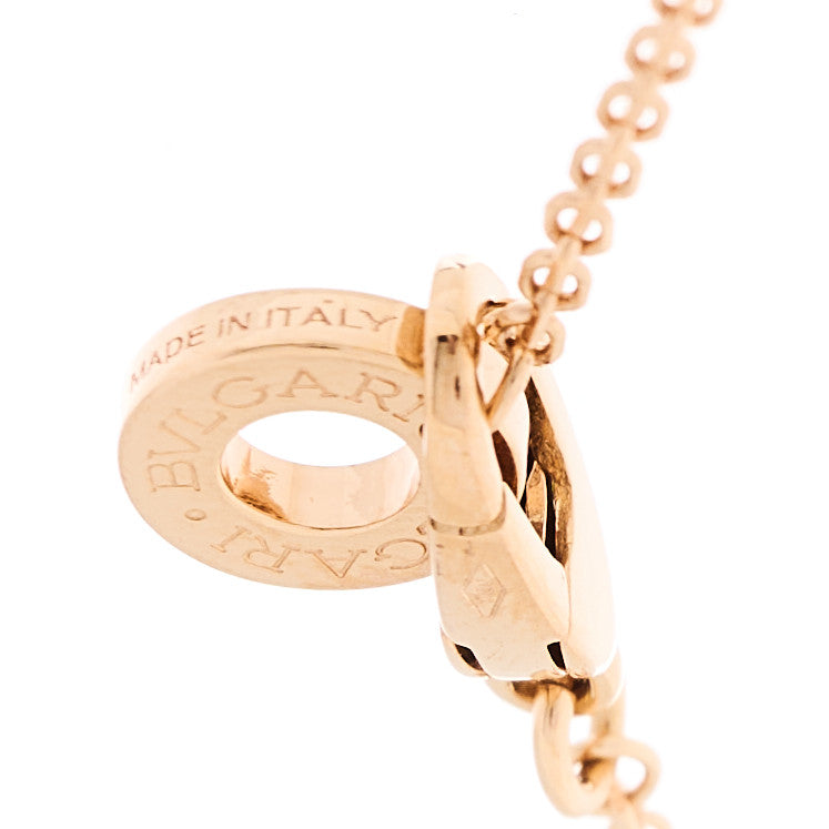 Bulgari 18K Rose Gold Diamond Mother of Pearl Small Divas' Dream Pendant Necklace 4 of 6