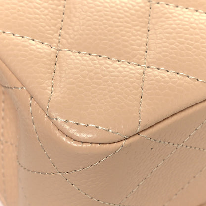 Chanel Caviar Quilted Medium Double Flap Beige 11 of 14