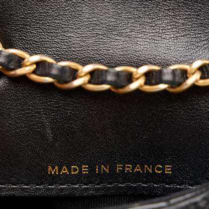 Chanel Shiny Aged Calfskin Quilted Waist Belt Bag Black 7 of 11