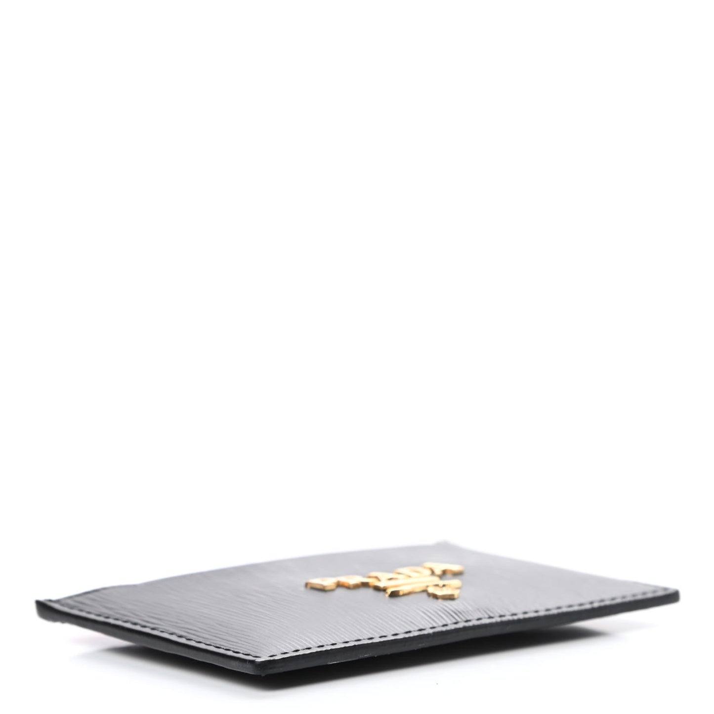 Vitello Move Metal Card Case Black Lacca