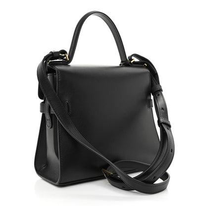 Delvaux Smooth Calfskin Mini Tempete Satchel Black 3 of 8