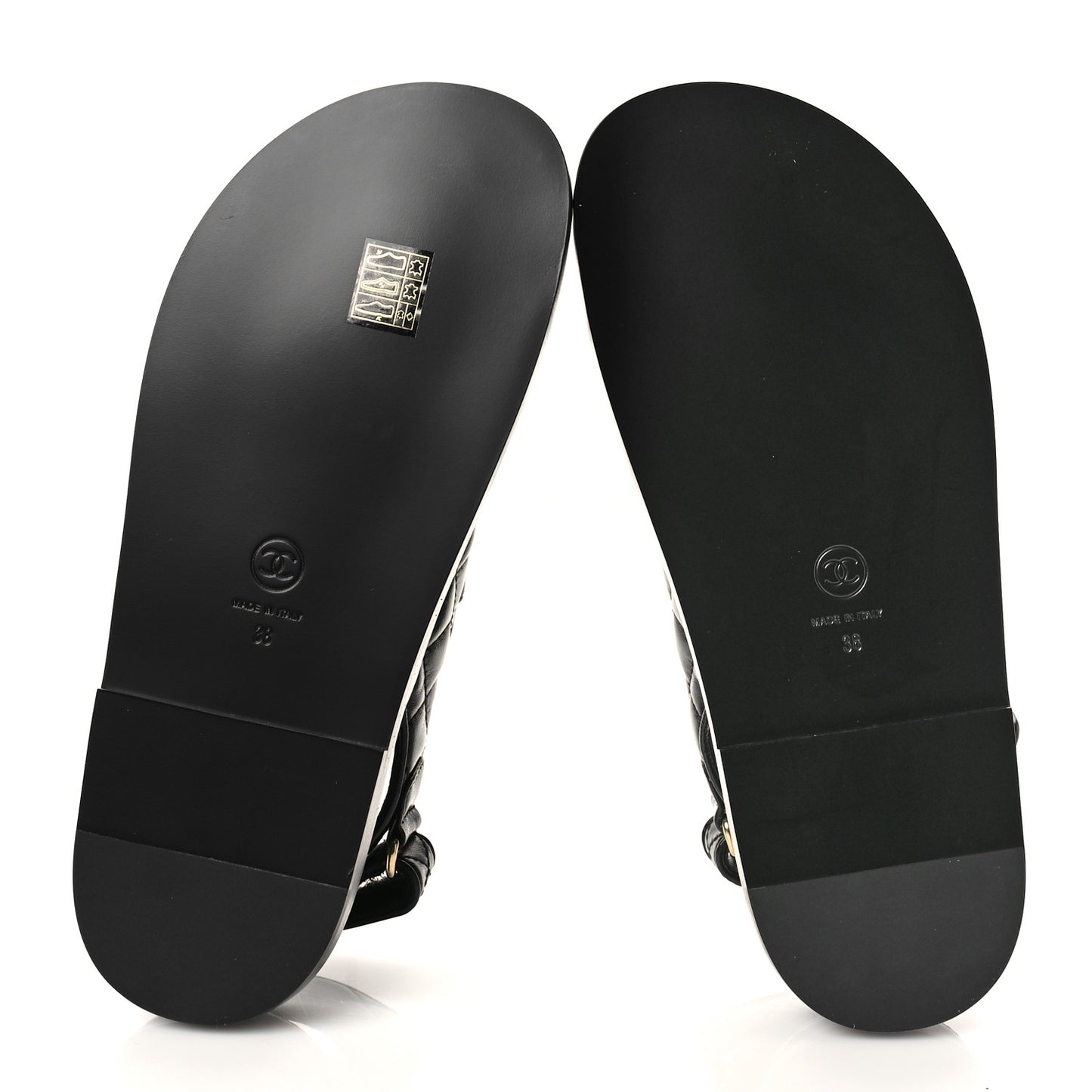 Lambskin Velcro Dad Sandals 38 Black