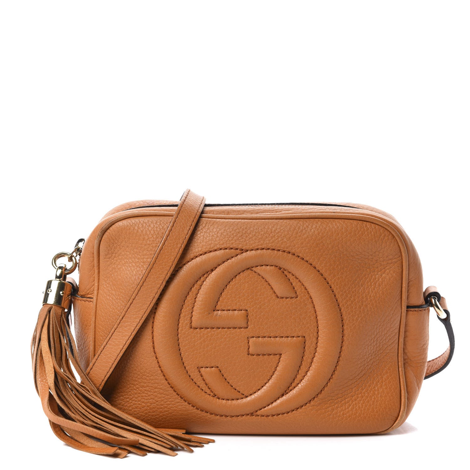 Gucci Pebbled Calfskin Small Soho Disco Bag Curcuma 1 of 14