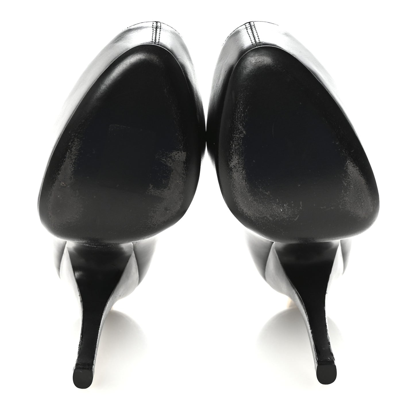 Smooth Calfskin Oh Really Peep Toe Pumps 37.5 Black