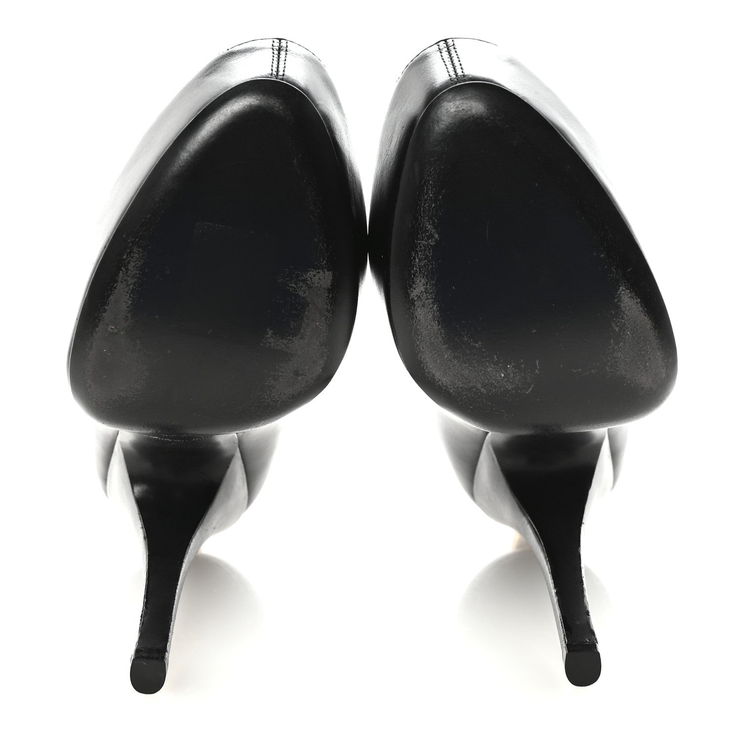 Louis Vuitton Smooth Calfskin Oh Really Peep Toe Pumps 37.5 Black 6 of 9