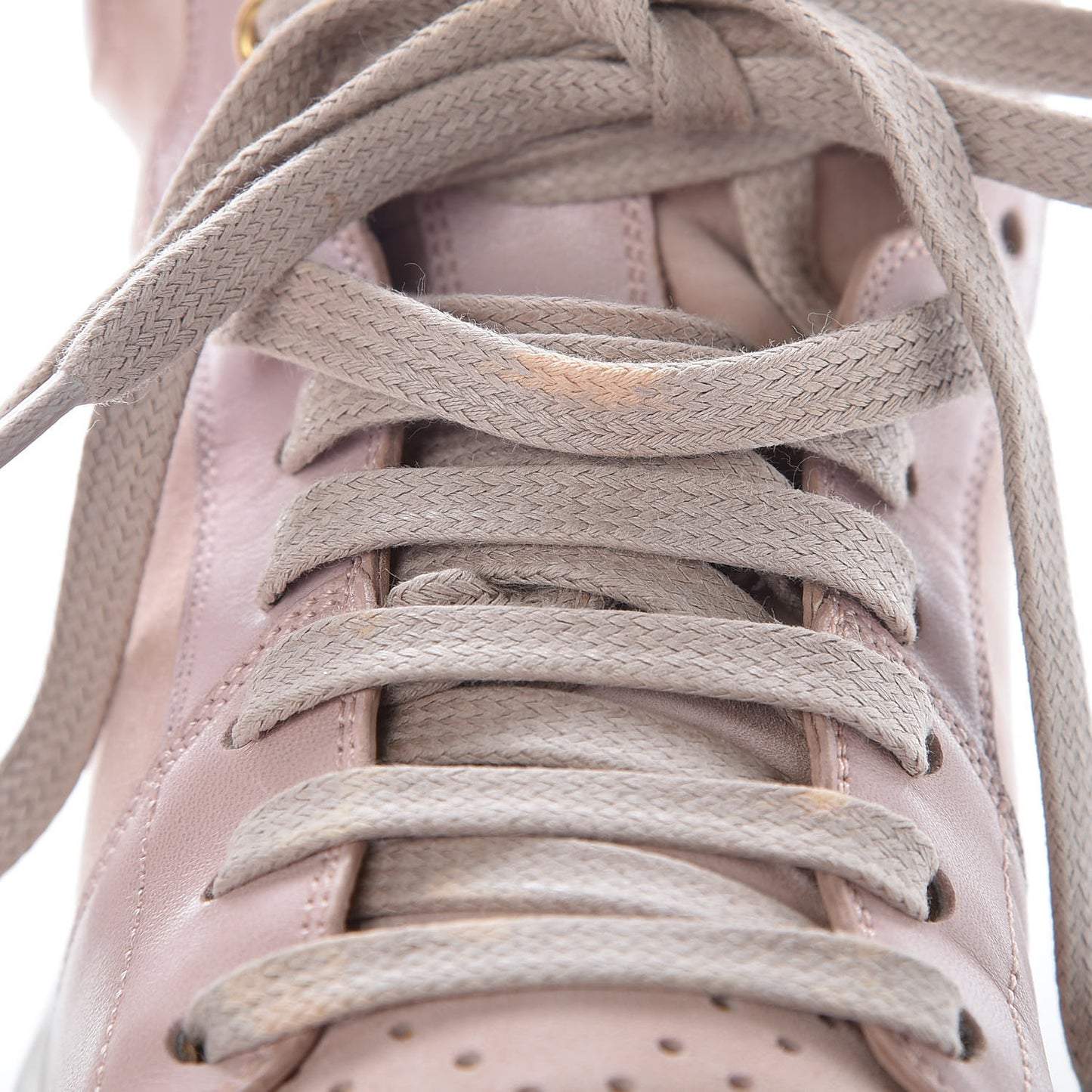 Suede High Top Sneakers 39.5 Pink