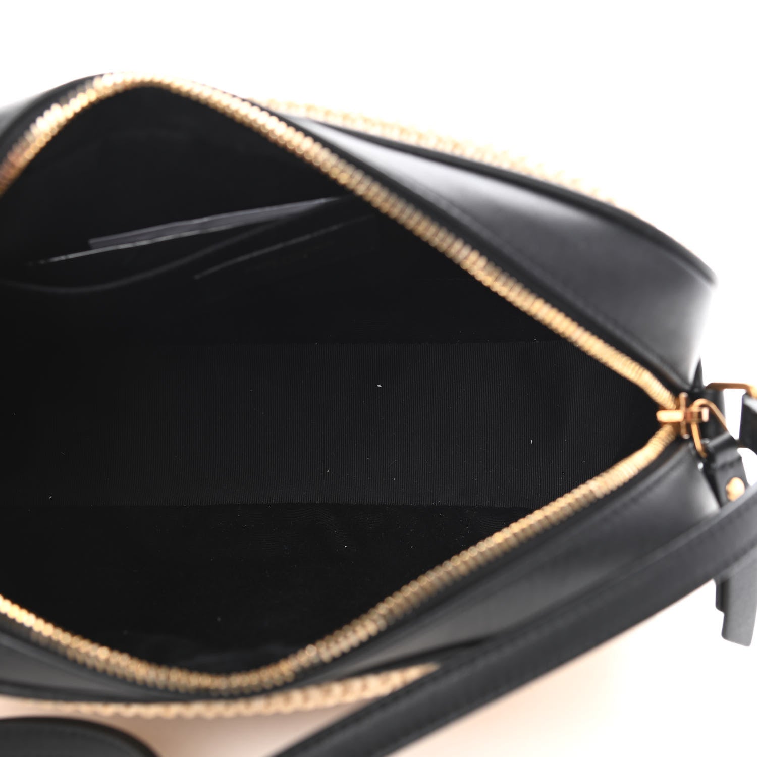 Saint Laurent Raffia Canvas Monogram Lou Camera Bag Beige Black 5 of 9