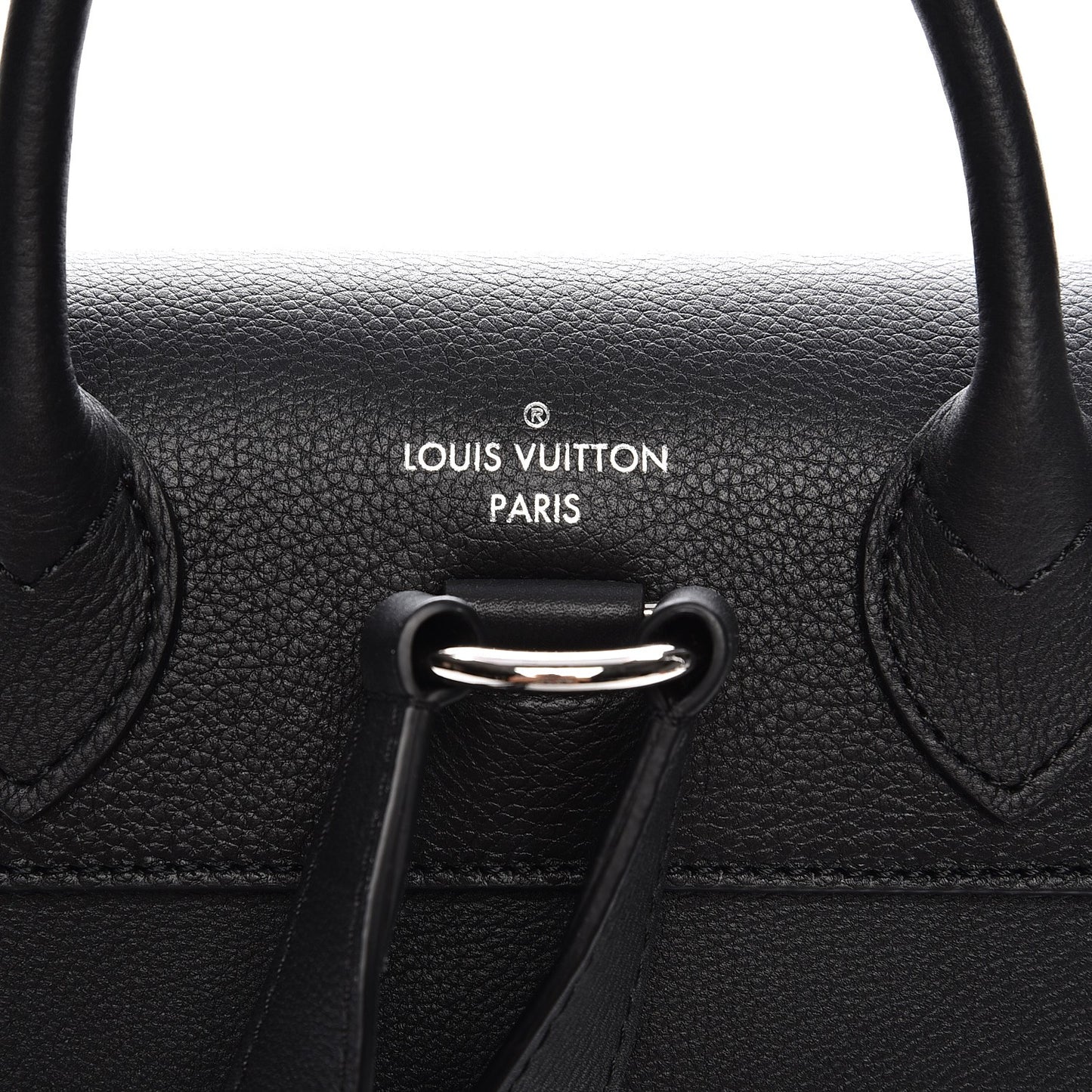Calfskin Lockme Backpack Black