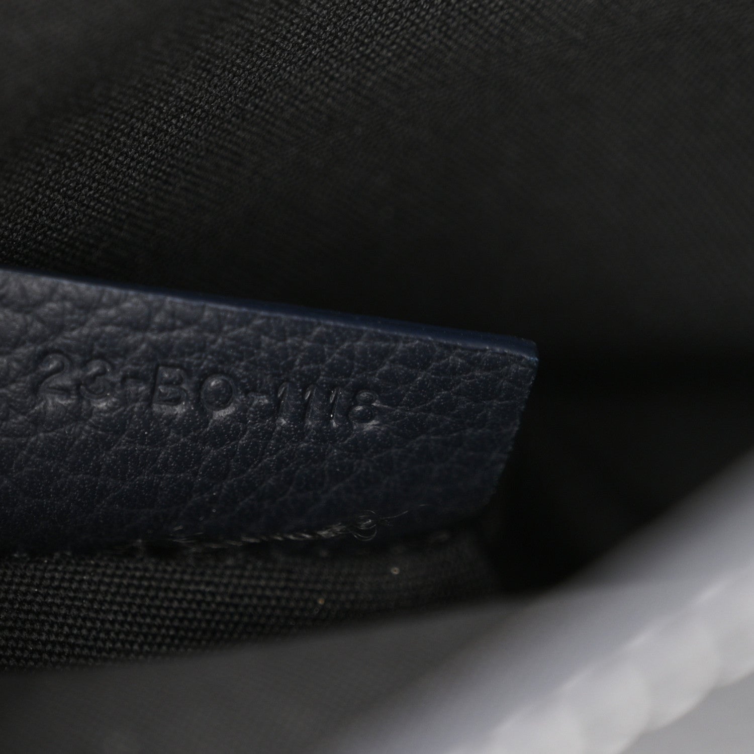 Christian Dior X KAWS Grained Calfskin Saddle Pouch Navy Blue 7 of 11