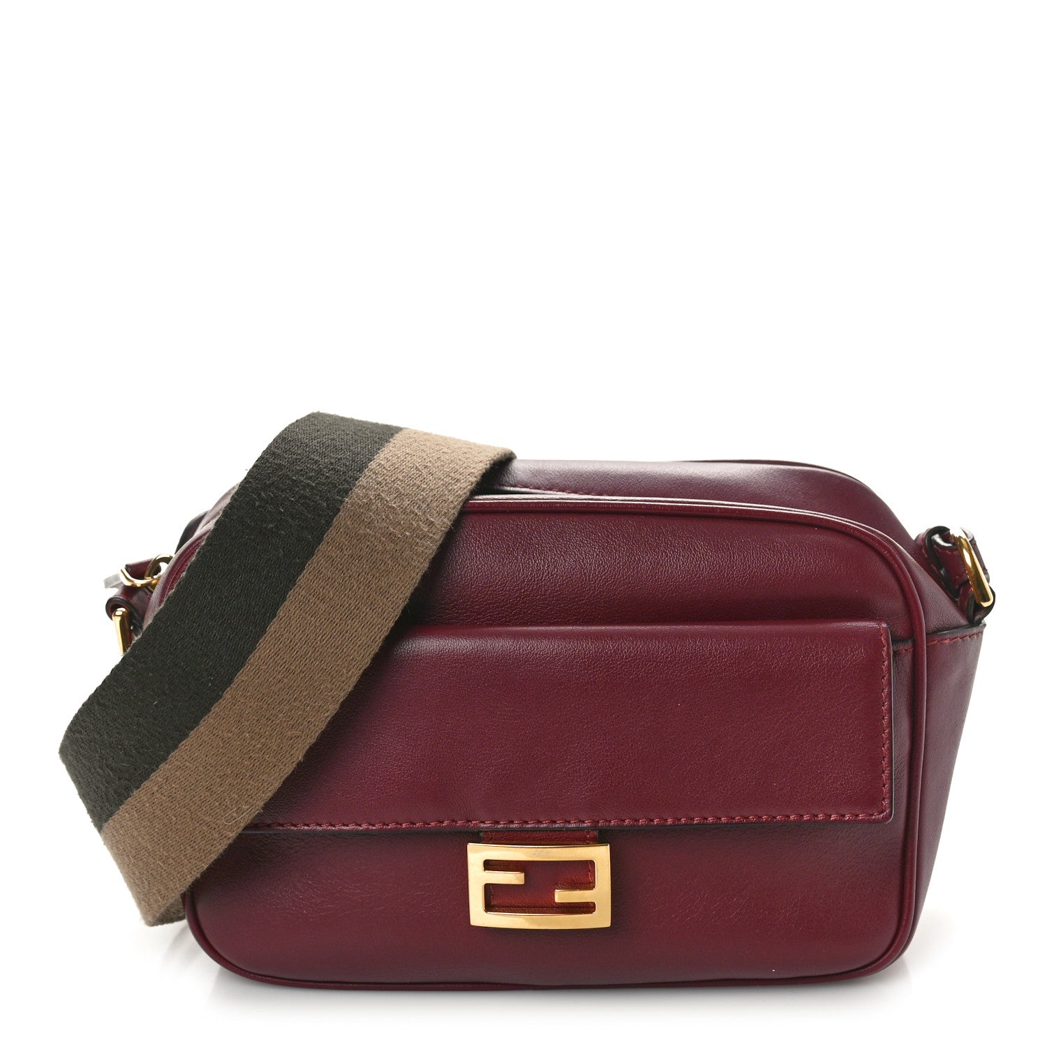 Fendi Vitello Grace Matte Mini Fendi Cam Barolo 1 of 10