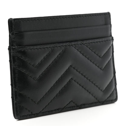 Gucci Calfskin Matelasse GG Marmont Card Holder Black 3 of 6