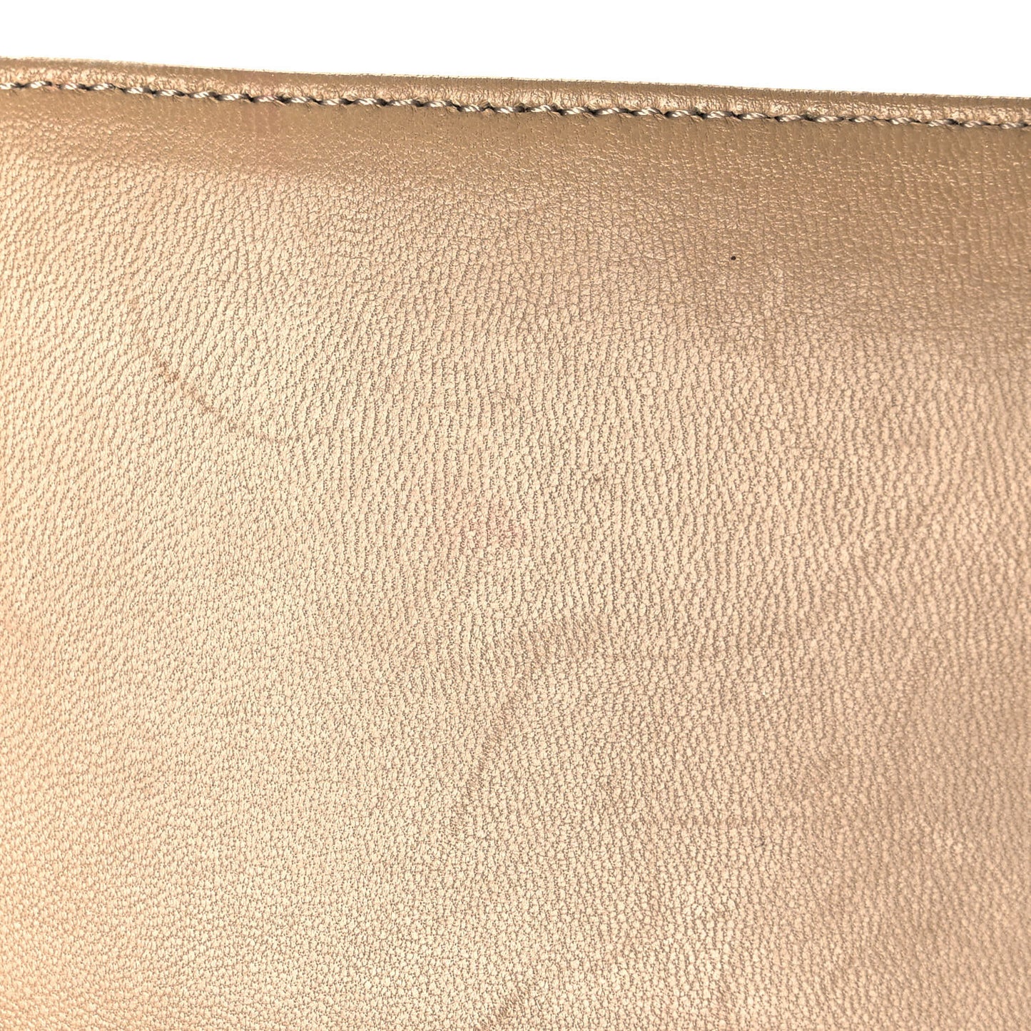 Lambskin Quilted CC Chocolate Bar Flap Beige