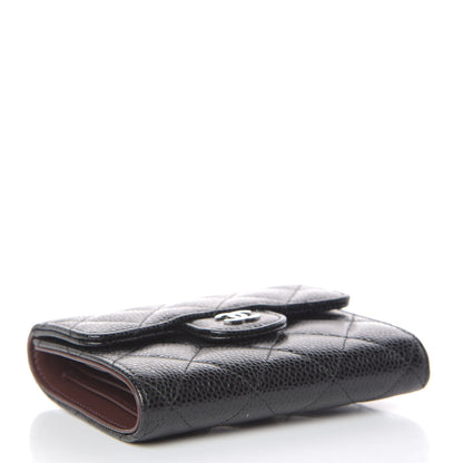 Chanel Caviar Quilted Compact Flap Wallet Black 4 of 9