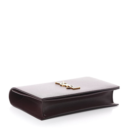 Saint Laurent Grain De Poudre Classic Kate Monogram Clutch Amaranto 3 of 5