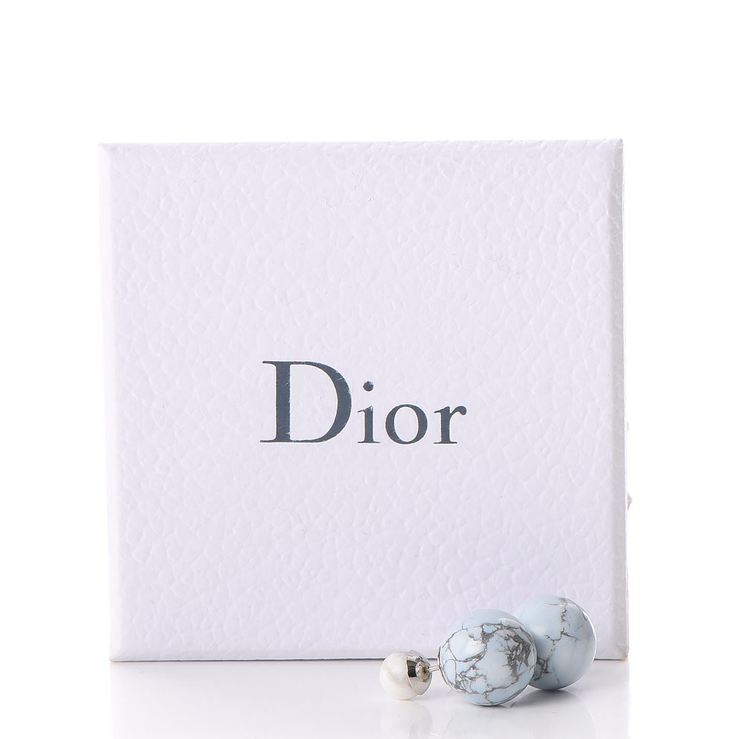 Christian Dior Palladium Mise En Dior Tribal Earrings White 6 of 6