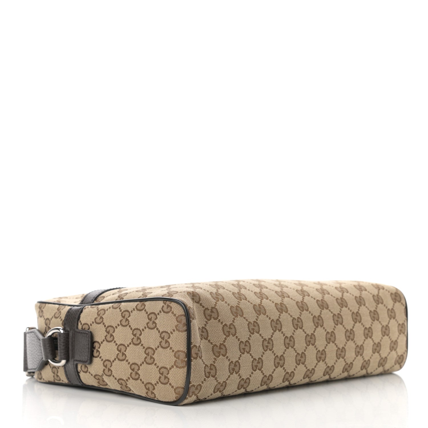 Gucci Monogram Dollar Calfskin Large Camera Case Beige Ebony Testa di Moro Marrone Scuro 4 of 10