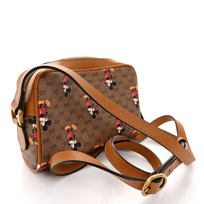 Gucci X DISNEY Mini Vintage GG Supreme Monogram Mickey Mouse Shoulder Bag Beige Vintage Sun Oil 3 of 9
