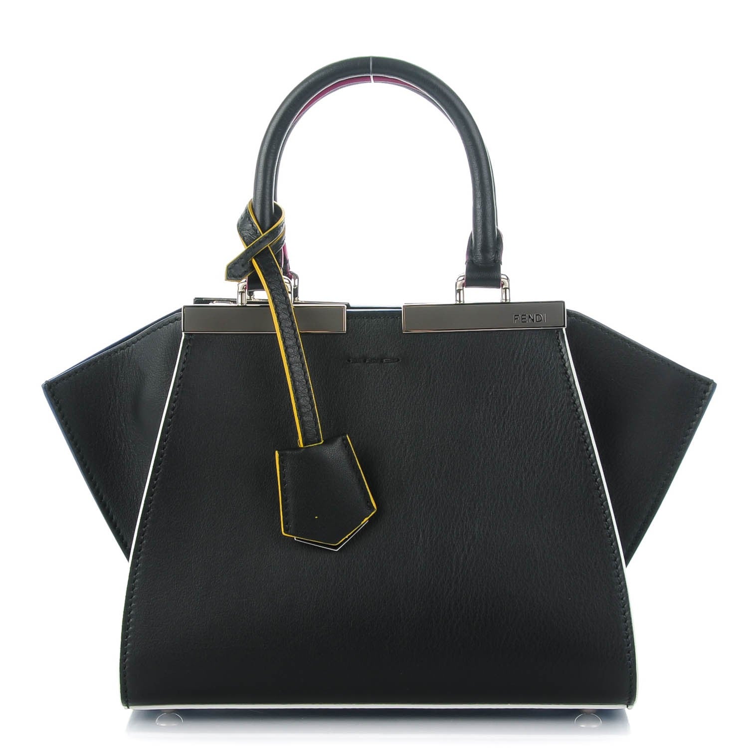 Fendi Vitello Dolce Mini 3Jours Tote Black 1 of 7