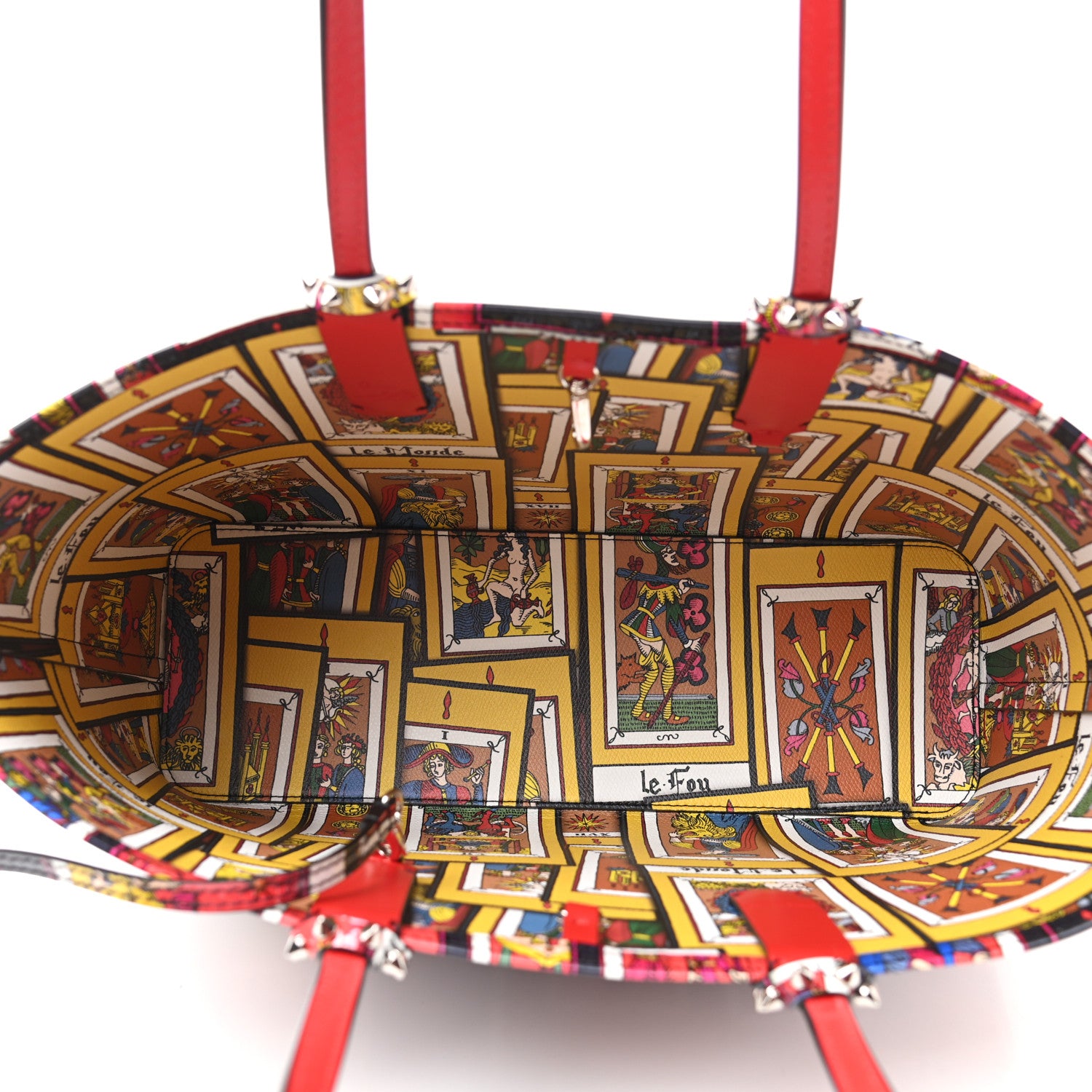 Christian Louboutin Patent Calfskin Small Tarot Cabata Tote Multicolor 6 of 11