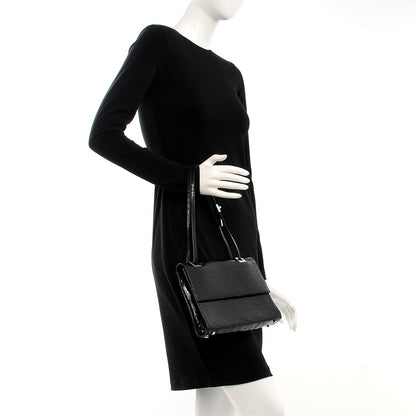 Gucci Alligator Shoulder Bag Black 2 of 7