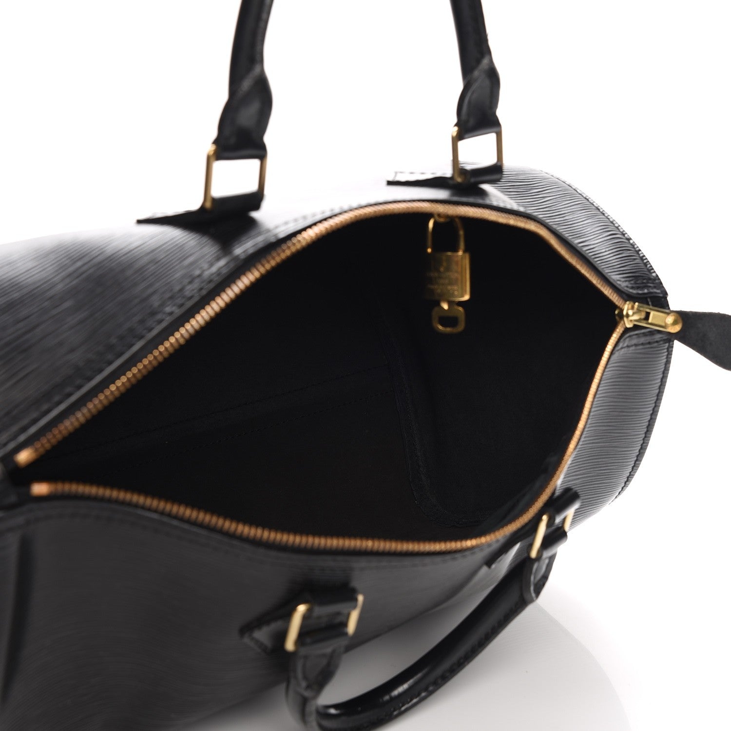 Louis Vuitton Epi Speedy 35 Black 5 of 9