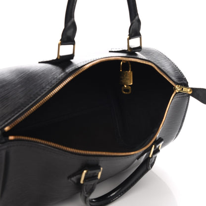 Louis Vuitton Epi Speedy 35 Black 5 of 9