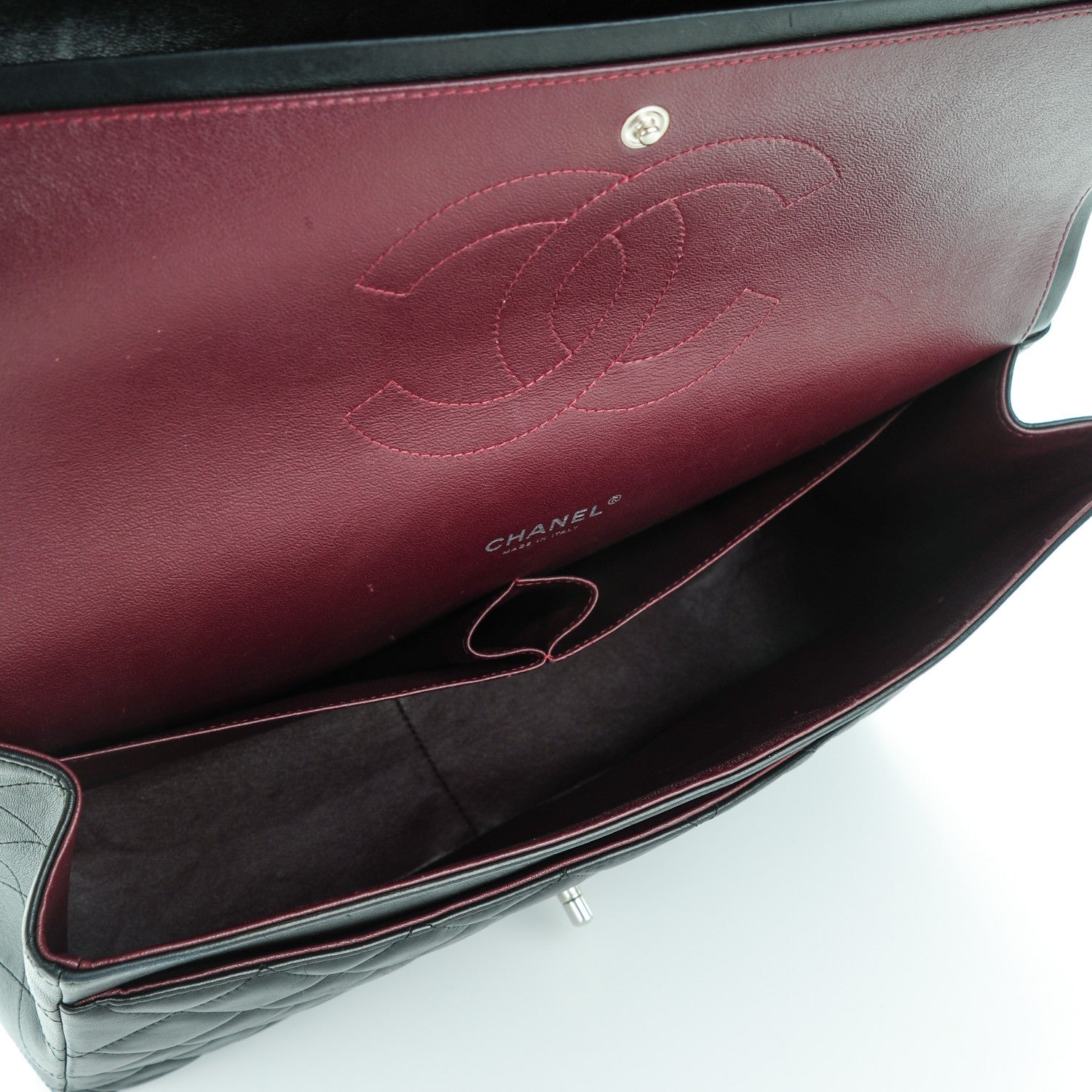 Chanel Lambskin Quilted Maxi Double Flap Black 4 of 10