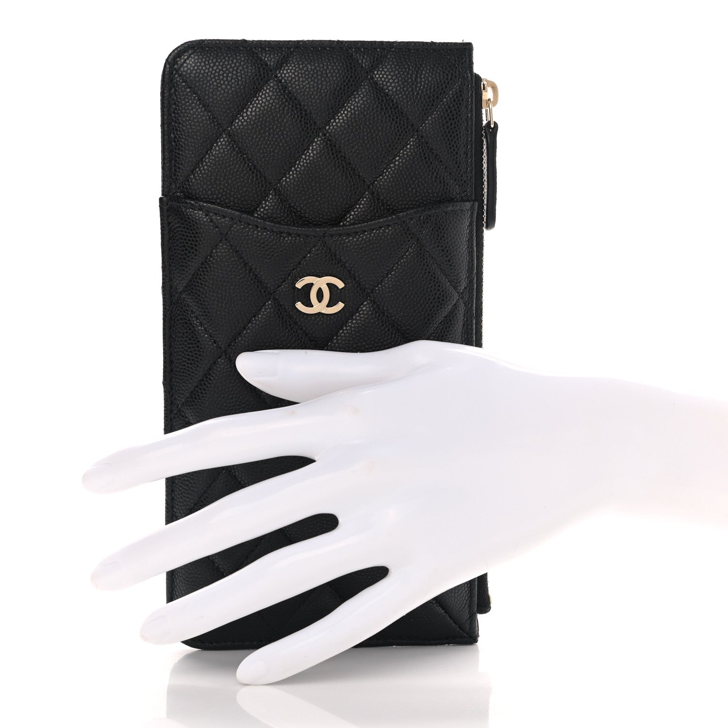 Chanel Caviar Quilted Classic iPhone Pouch Black 2 of 7