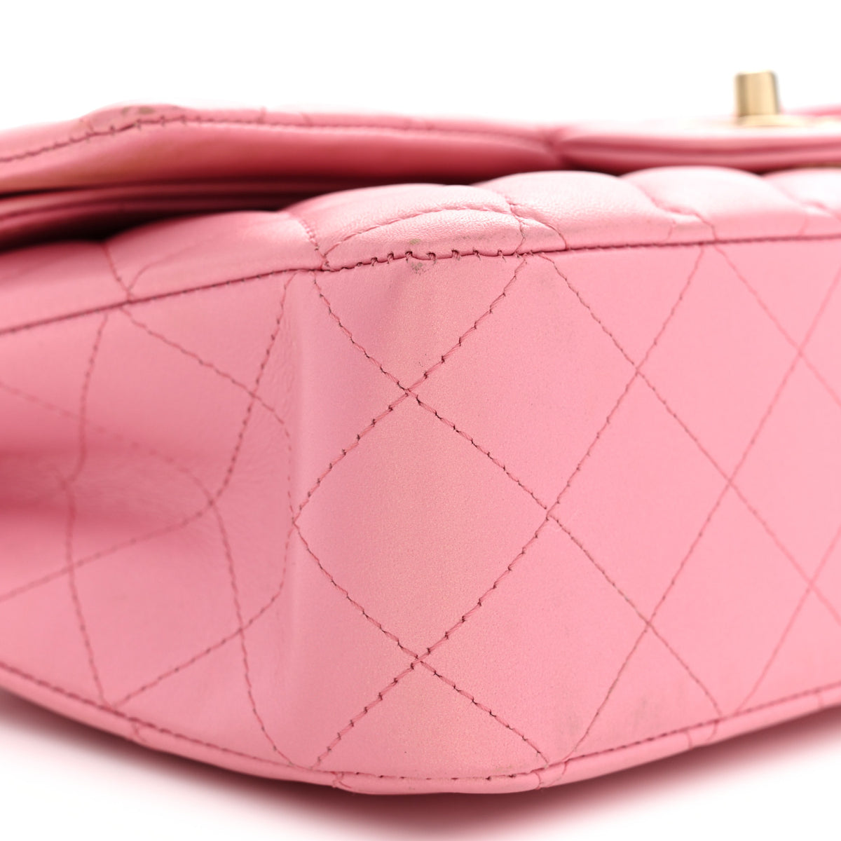 Chanel Iridescent Calfskin Quilted Medium Double Flap Pink 9 of 13