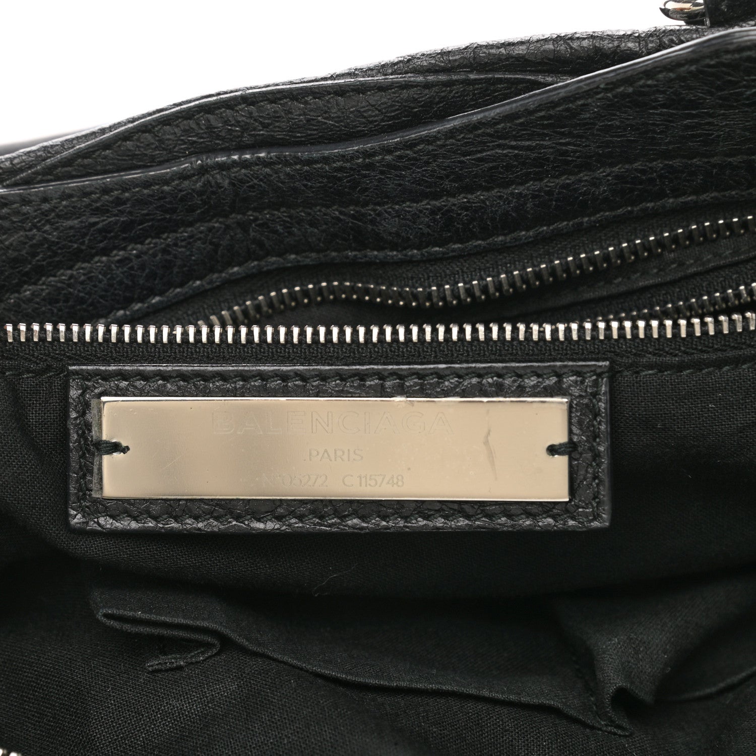 Balenciaga Agneau Classic Silver Hardware City Black 6 of 10