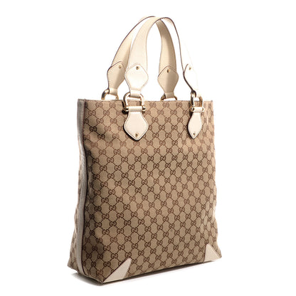 Gucci Monogram Creole Large Tote Off White 3 of 7