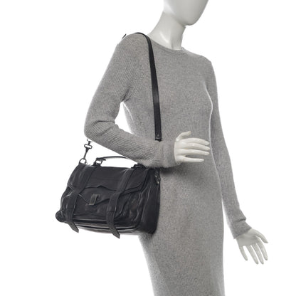 Proenza Schouler Lambskin Medium PS1 Satchel Black 2 of 9