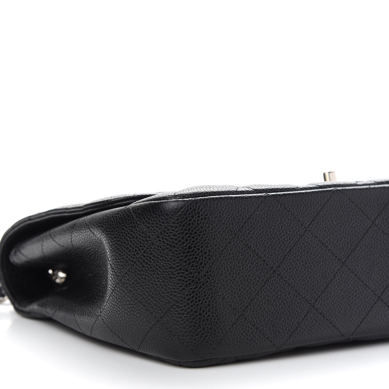 Chanel Caviar Quilted Jumbo Single Flap Black 8 of 9