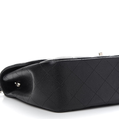 Chanel Caviar Quilted Jumbo Single Flap Black 8 of 9