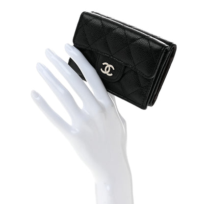 Chanel Caviar Quilted Double Flap Wallet Black 2 of 12