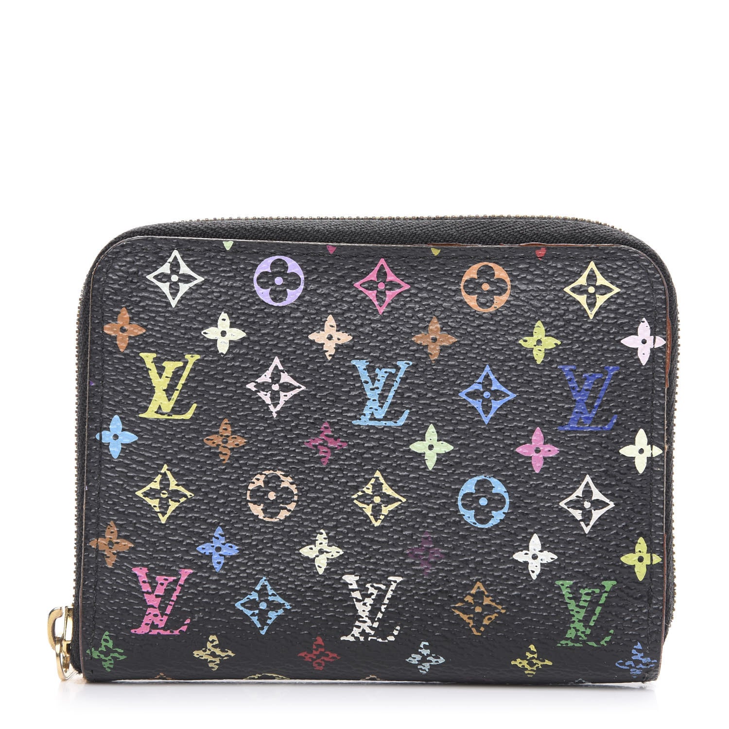 Louis Vuitton Monogram Multicolor Zippy Coin Purse Black Grenade 1 of 11