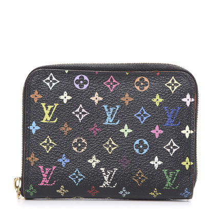 Louis Vuitton Monogram Multicolor Zippy Coin Purse Black Grenade 1 of 11