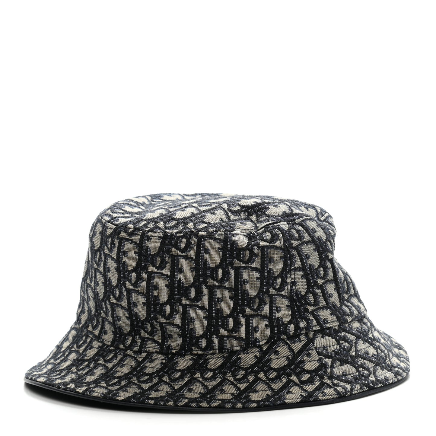 Oblique Jacquard Bucket Hat L Blue