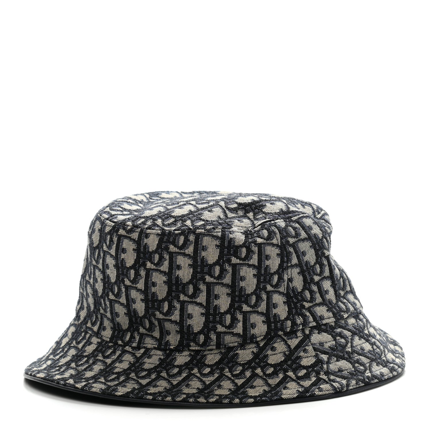 Christian Dior Oblique Jacquard Bucket Hat L Blue 1 of 9