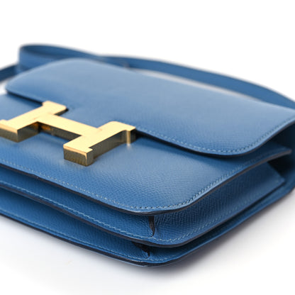 Hermes Epsom Constance 18 Bleu Azur 9 of 9