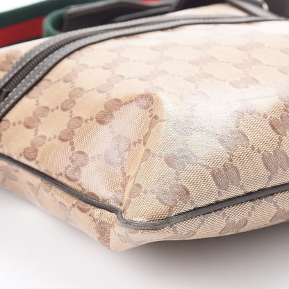 Gucci Crystal Monogram Web Crossbody Bag Brown 10 of 11
