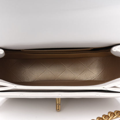 Chanel Calfskin Quilted Moon Messenger White 4 of 4