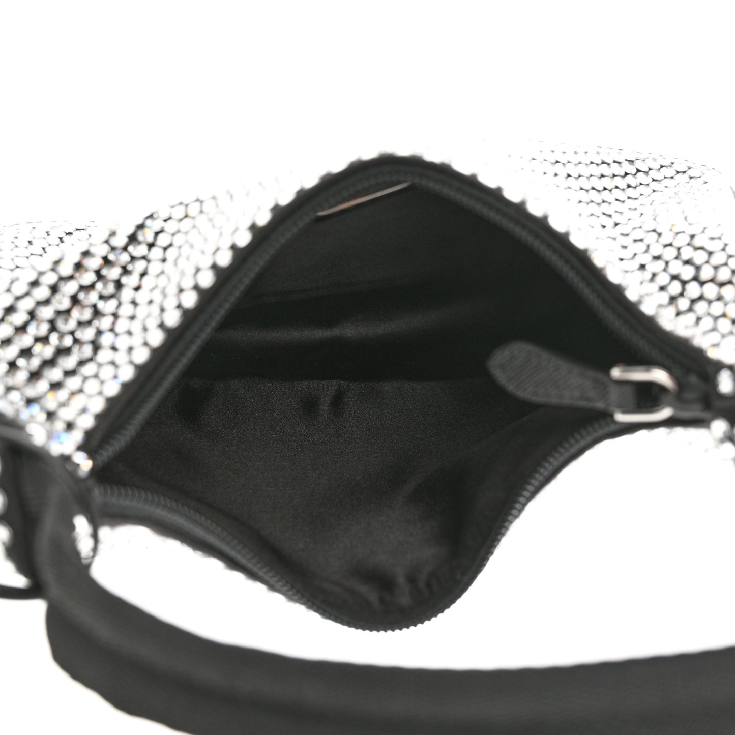 Satin Crystal Mini Re-Edition 2000 Bag Cristal