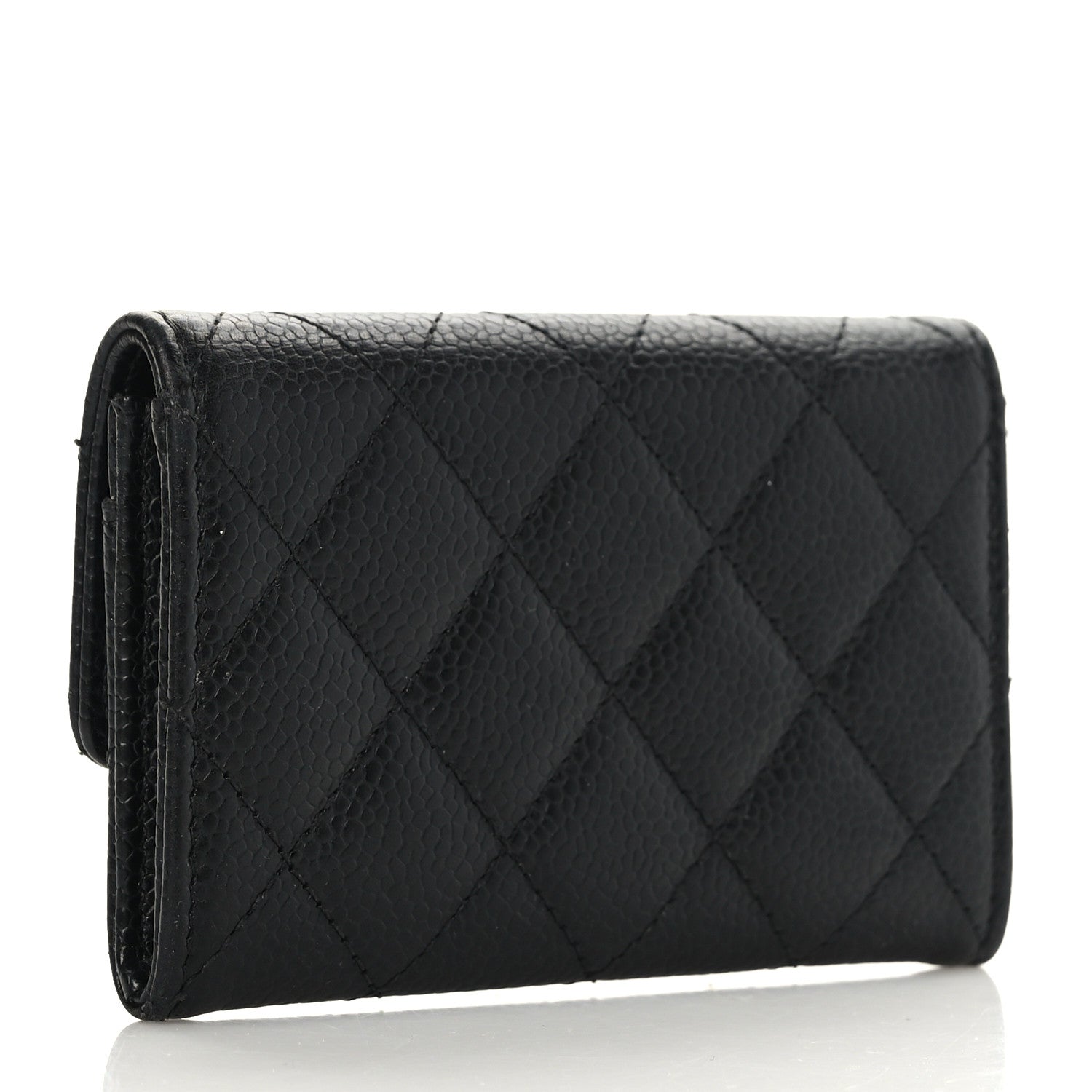 Chanel Caviar Quilted Flap Card Holder Black 3 of 10