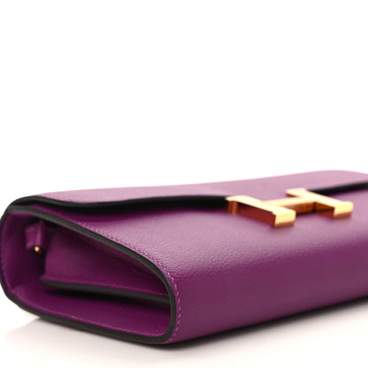 Hermes Evercolor Constance Wallet To Go Anemone 7 of 9