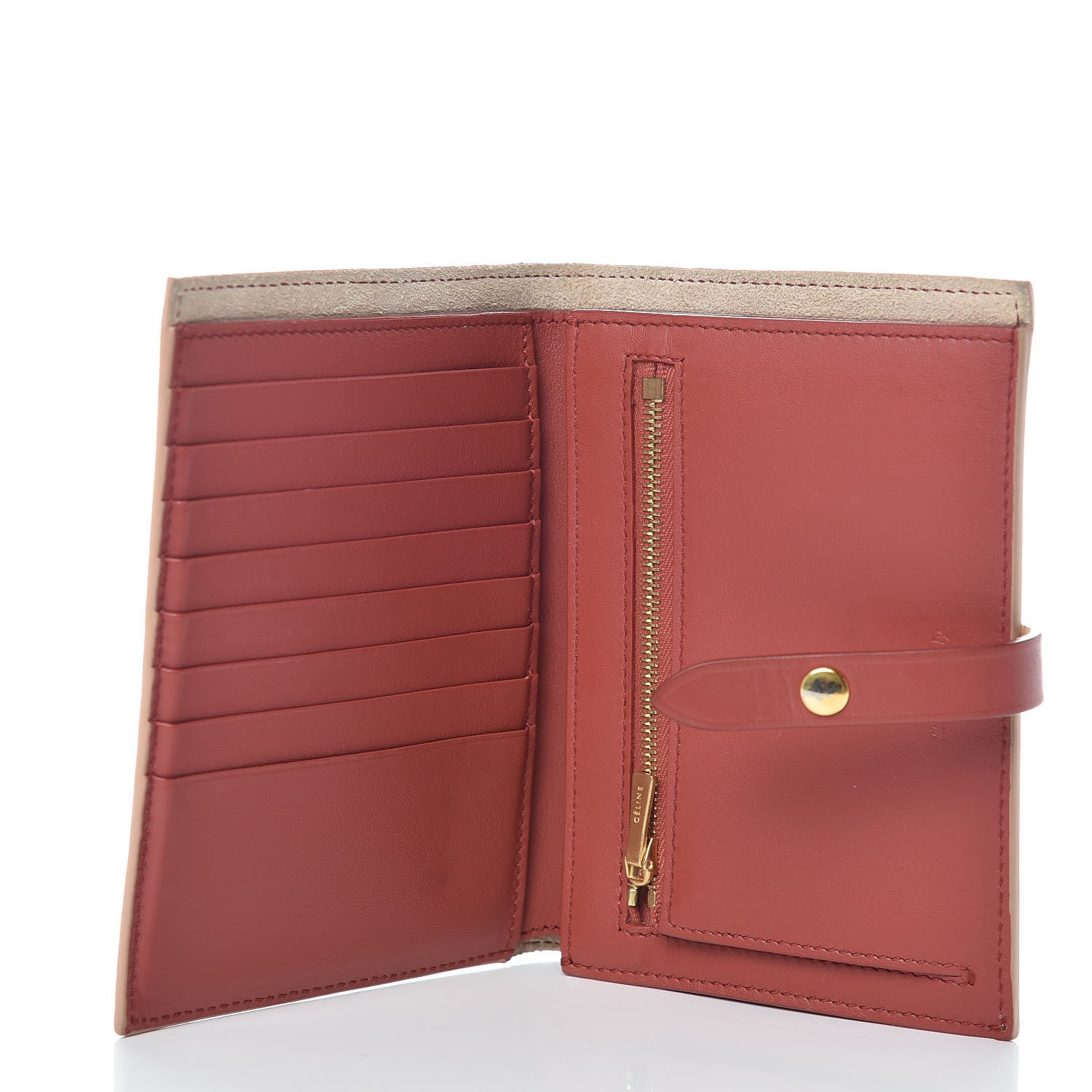 Celine Grained Calfskin Medium Multifunction Strap Wallet 5 of 11