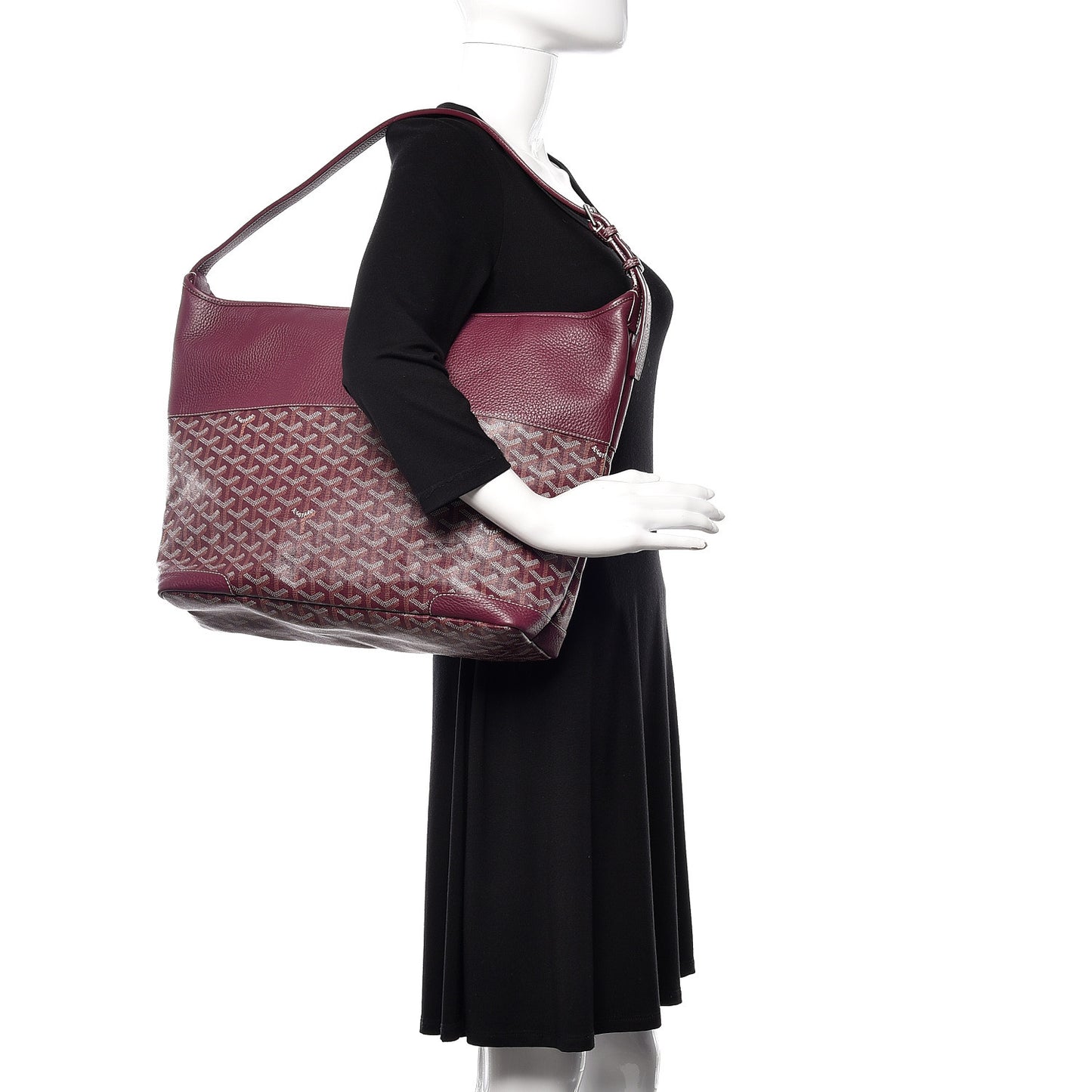 Goyardine Grenadines Hobo Burgundy