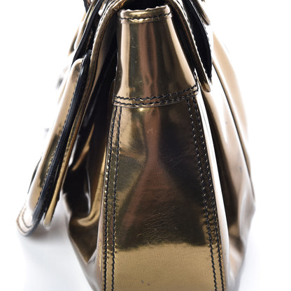 Fendi Patent Calfskin B Bag Gold 24 of 24