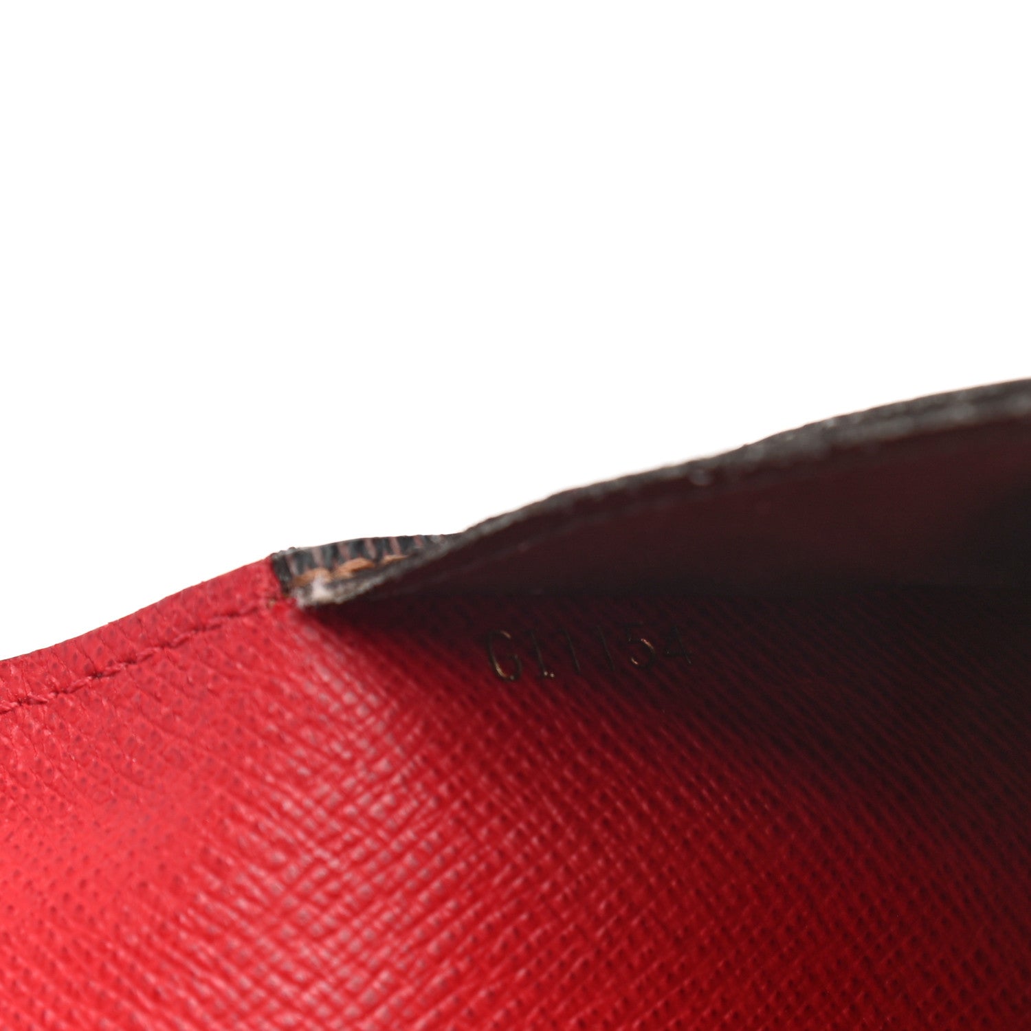 Louis Vuitton Damier Ebene Josephine Wallet Red 7 of 10
