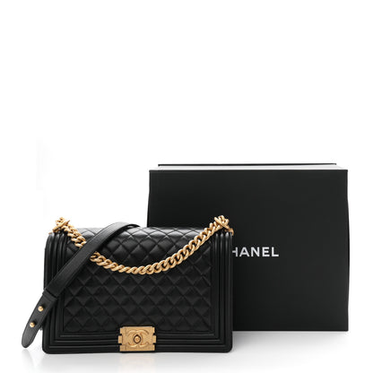 Chanel Caviar Quilted New Medium Boy Flap Black 11 of 11
